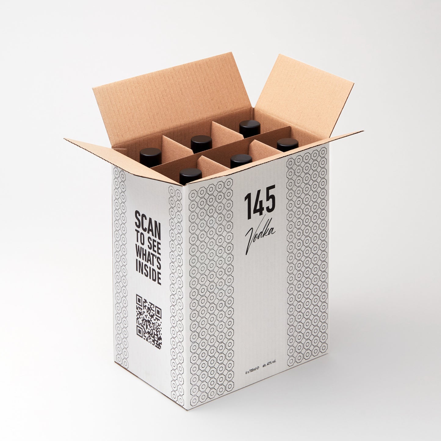 145 Vodka Party Box, 6 x 700ml